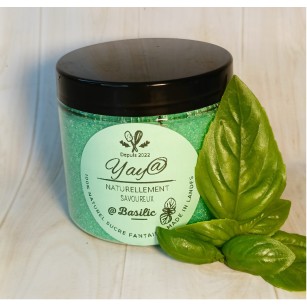 Sucre aromatisé au basilic-pot de 200g