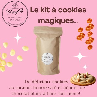 Kit à Cookies Caramel Beurre Salé et Chocolat Blanc