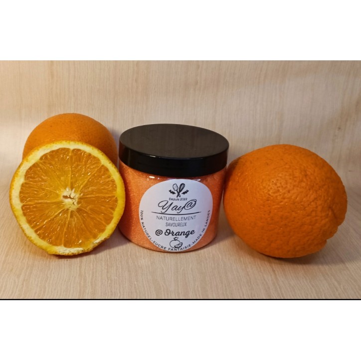 Sucre Aromatisé à l’Orange- pot de 200g