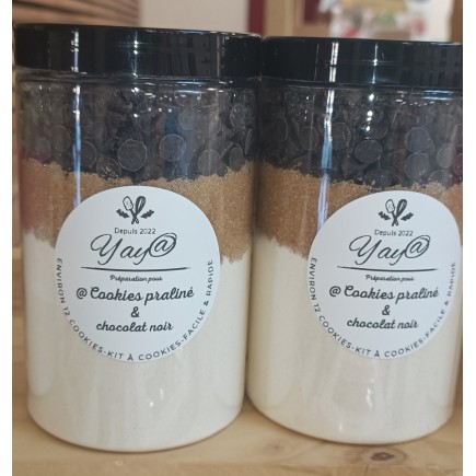 Kit à Cookies – Praliné & Pépites de Chocolat Noir
