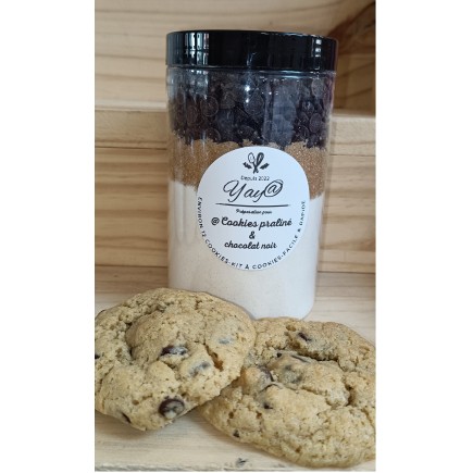 Kit à Cookies – Praliné & Pépites de Chocolat Noir