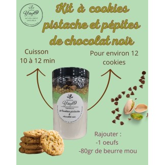 Kit à Cookies – Pistache & Pépites de Chocolat Noir