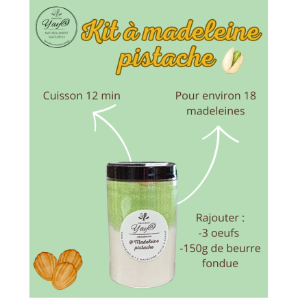Kit à Madeleines-Pistache Gourmande