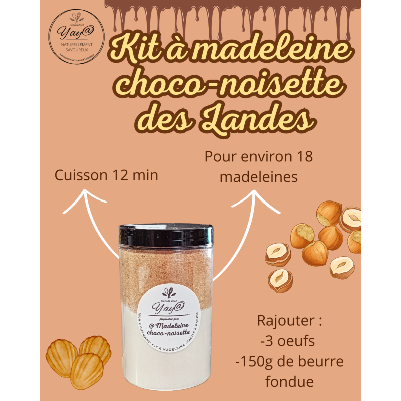 Kit à Madeleines – Noisettes des Landes Kit à Madeleines – Noisettes des Landes