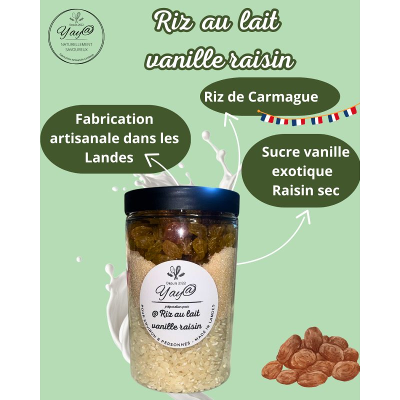 Kit à Riz au Lait-Vanille & Raisins Secs Kit à Riz au Lait-Vanille & Raisins Secs
