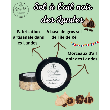 Sel à l’Ail Noir des Landes-100g