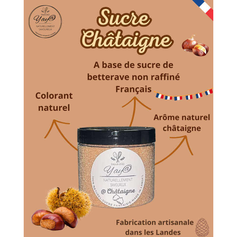 Sucre Aromatisé à la Châtaigne-200g