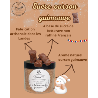 Sucre aromatisé ourson à la guimauve