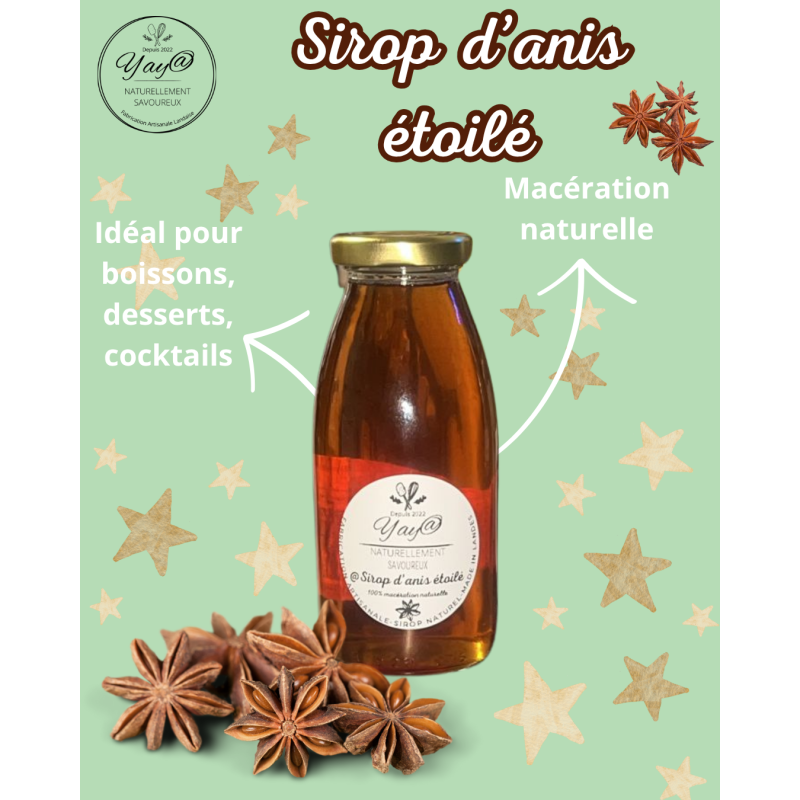 Sirop d’Anis Étoilé NATUREL – 250ML
