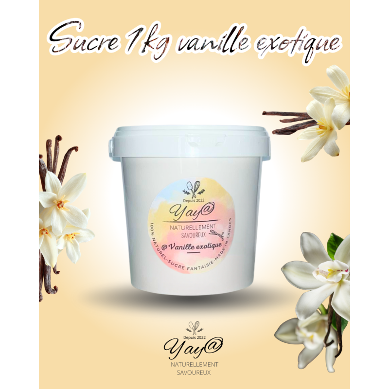 Sucre aromatisé vanille exotique-1KG Sucre aromatisé vanille exotique-1KG