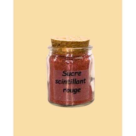 Sucre Scintillant Rouge