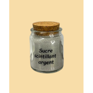 Sucre scintillant argent