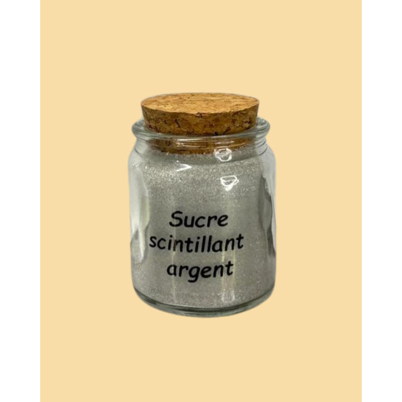 Sucre scintillant argent
