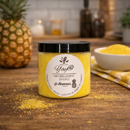 sucre aromatisé à l'ananas 100% naturel