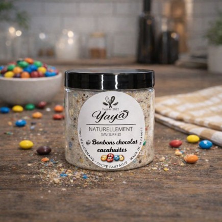 Sucre aromatisé Chocolat Cacahuète avec Copeaux de M&M’s®