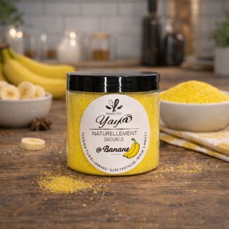 Sucre aromatisé à la banane en 100% naturel