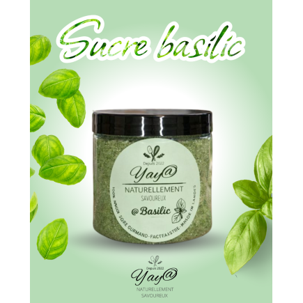Sucre aromatisé au basilic-200G
