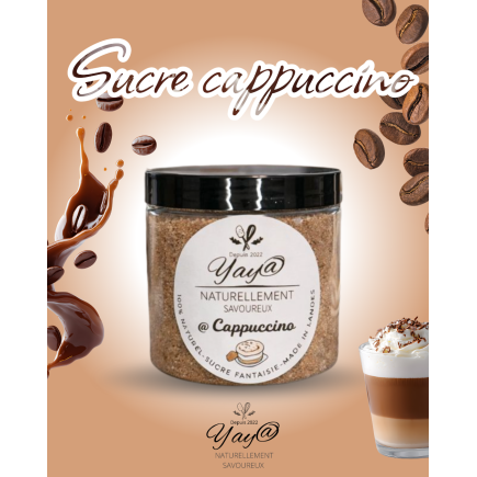 Sucre aromatisé au cappuccino