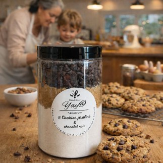 Kit à Cookies – Praliné & Pépites de Chocolat Noir