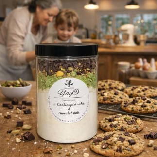 Kit à Cookies – Pistache & Pépites de Chocolat Noir