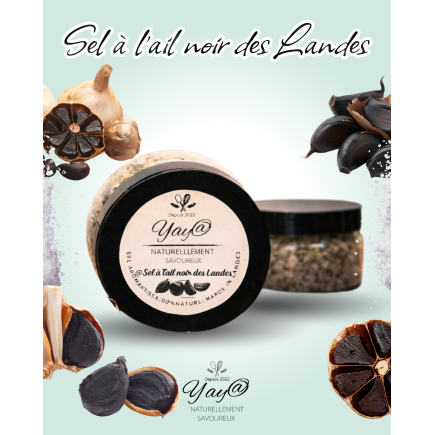 Sel à l’Ail Noir des Landes-100g