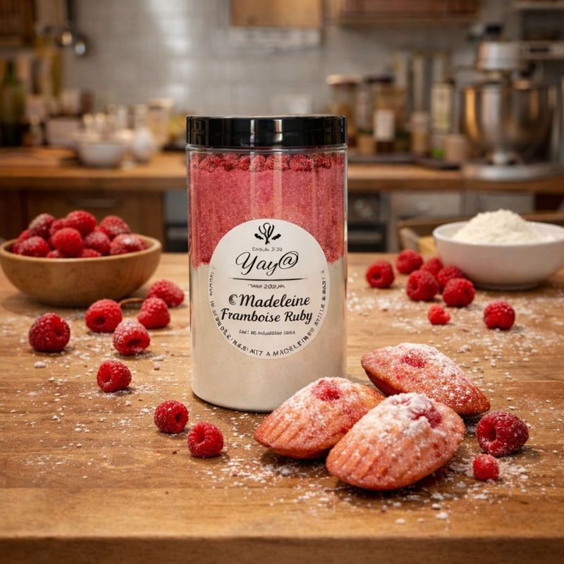 Kit à Madeleines – Framboise & Chocolat Ruby