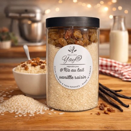 Préparation à Riz au Lait-Vanille & Raisins Secs