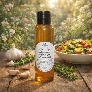 Vinaigre de Cidre Aromatisé à l'Ail et au Romarin