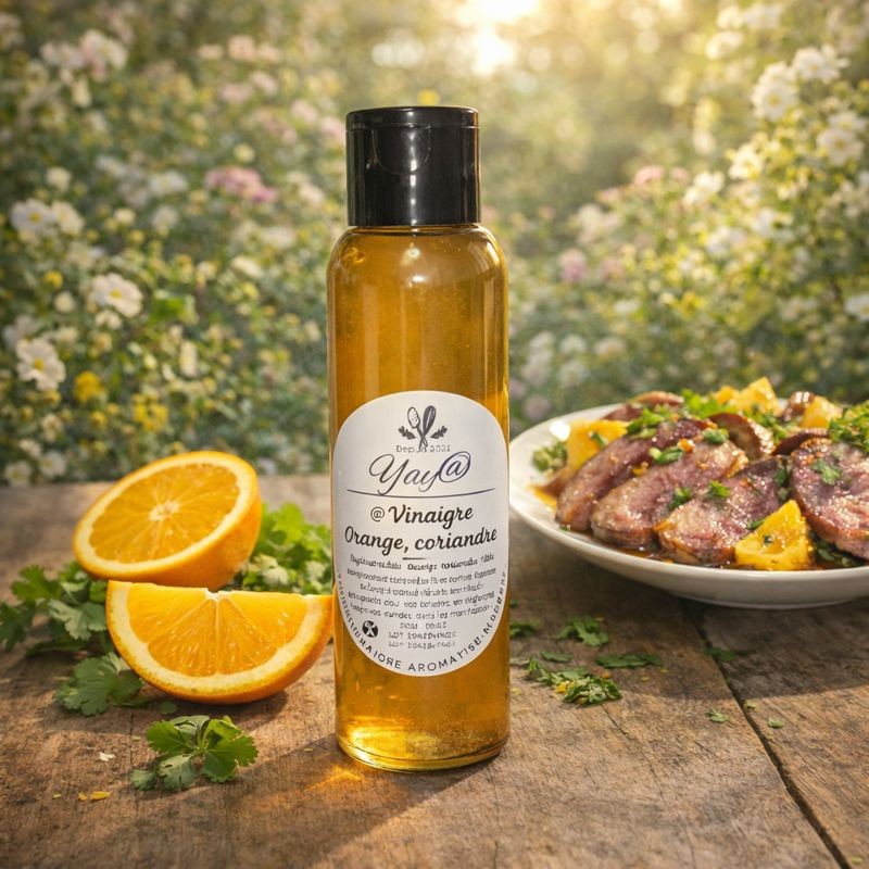 Vinaigre orange coriandre Vinaigre orange coriandre