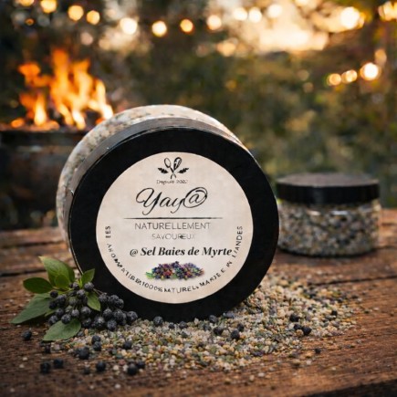 Sel aromatisé aux baies de myrtes de Corse