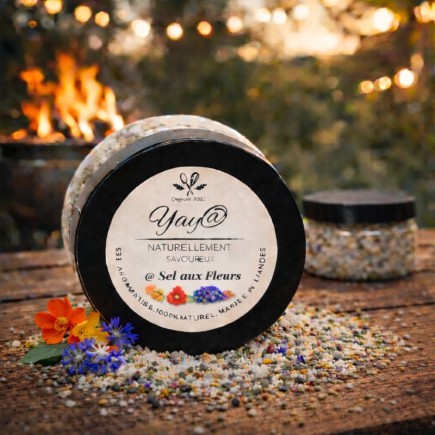 Sel aromatisé aux fleurs