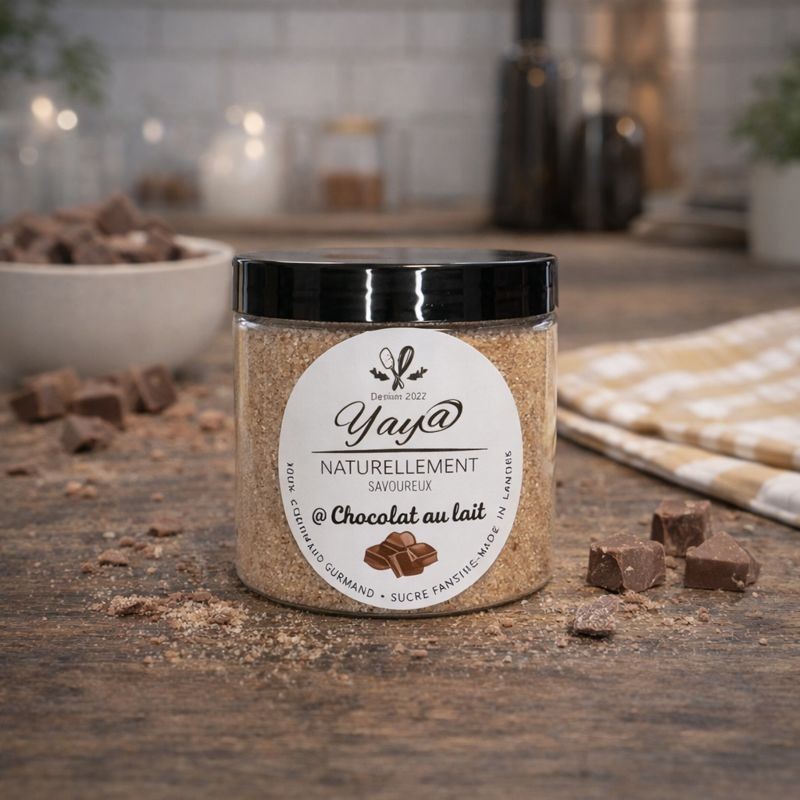 Sucre aromatisé au chocolat au lait - 200g