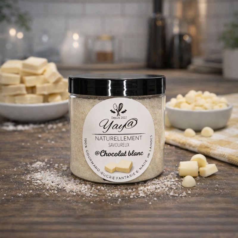 Sucre aromatisé au chocolat blanc - 200g