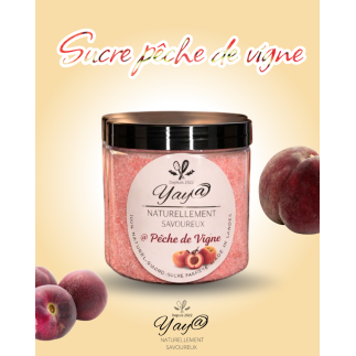 Sucre aromatisé pêche de vigne - 200gr
