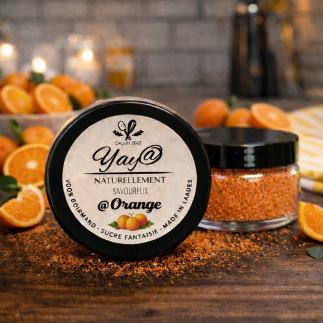 Sucre aromatisé à l'orange 100g