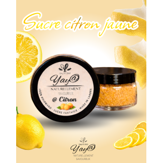 Sucre aromatisé citron jaune - 100g
