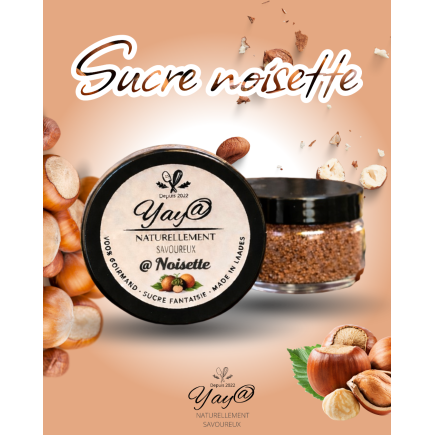 Sucre aromatisé à la noisette - 100g