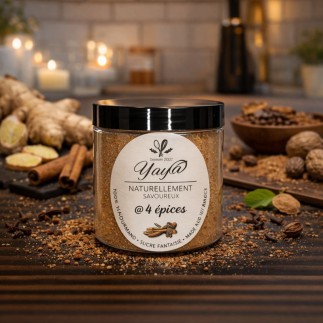 Sucre aromatisé aux 4 épices 200g