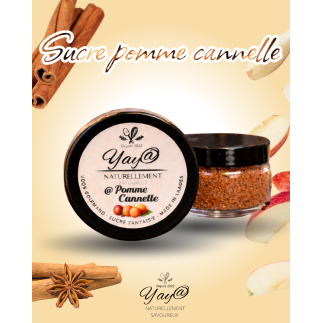Sucre aromatisé à la pomme cannelle - 100g