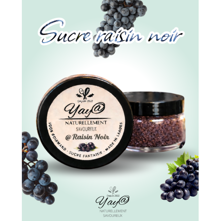 Sucre aromatisé au raisin noir - 100g