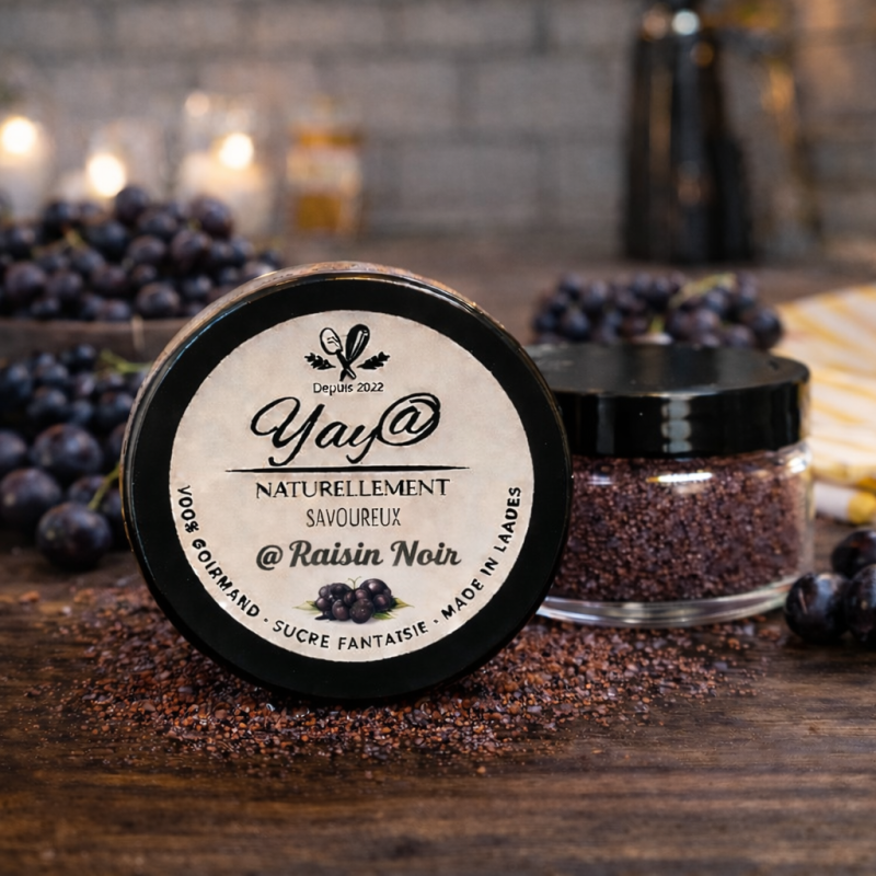 Sucre aromatisé au raisin noir - 100g