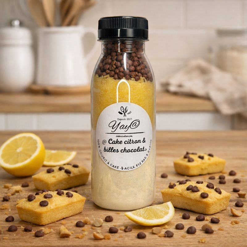 Kit à minis Cake Citron & Billes de Chocolat Croustillantes
