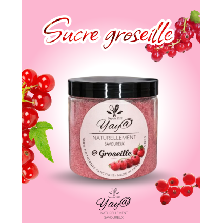 Sucre aromatisé à la groseille - 200g