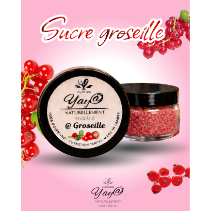 Sucre aromatisé à la groseille - 100g