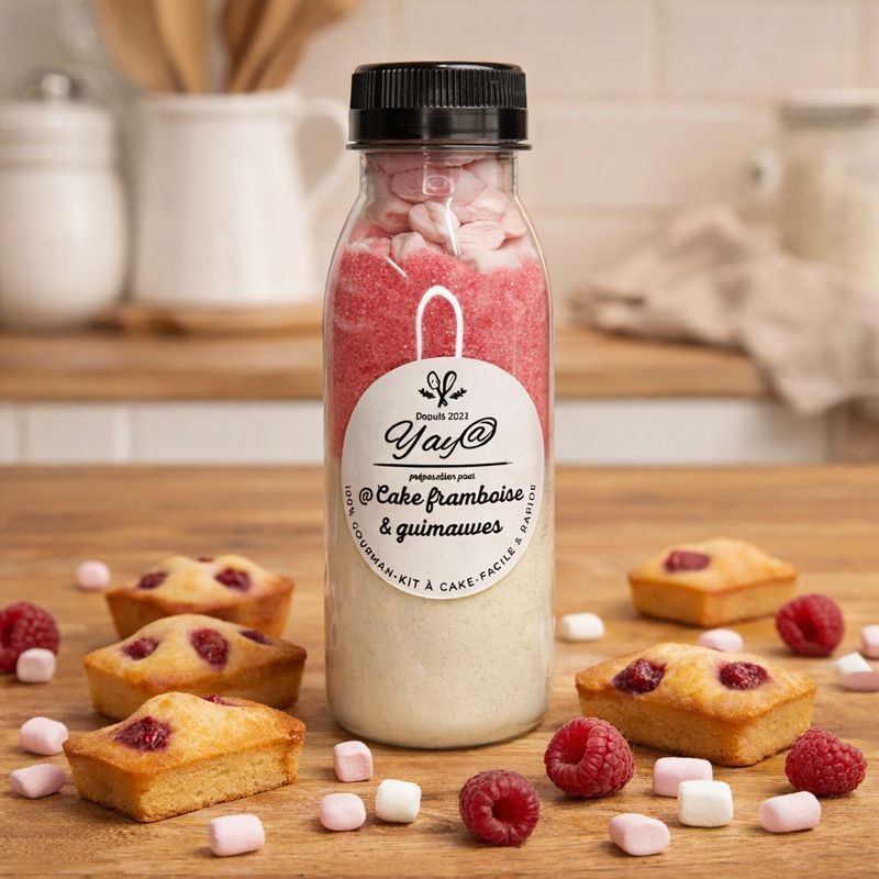 Kit à Mini Cakes Framboise & Mini Chamallows