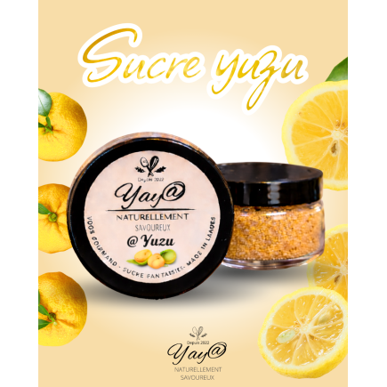 Sucre aromatisé au yuzu - 100g