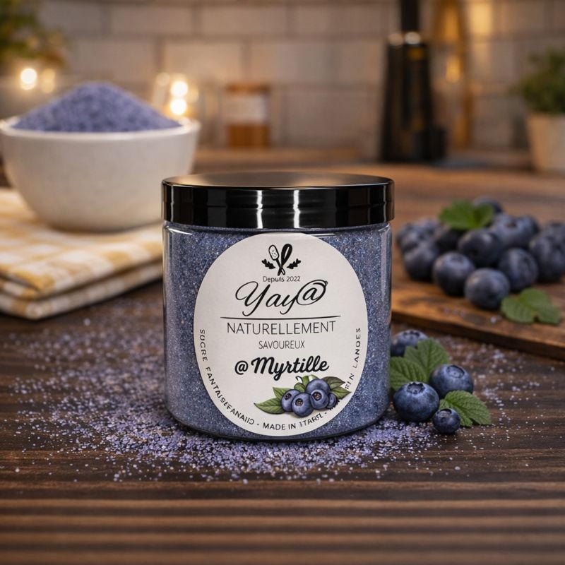 Sucre aromatisé à la myrtille - 200g