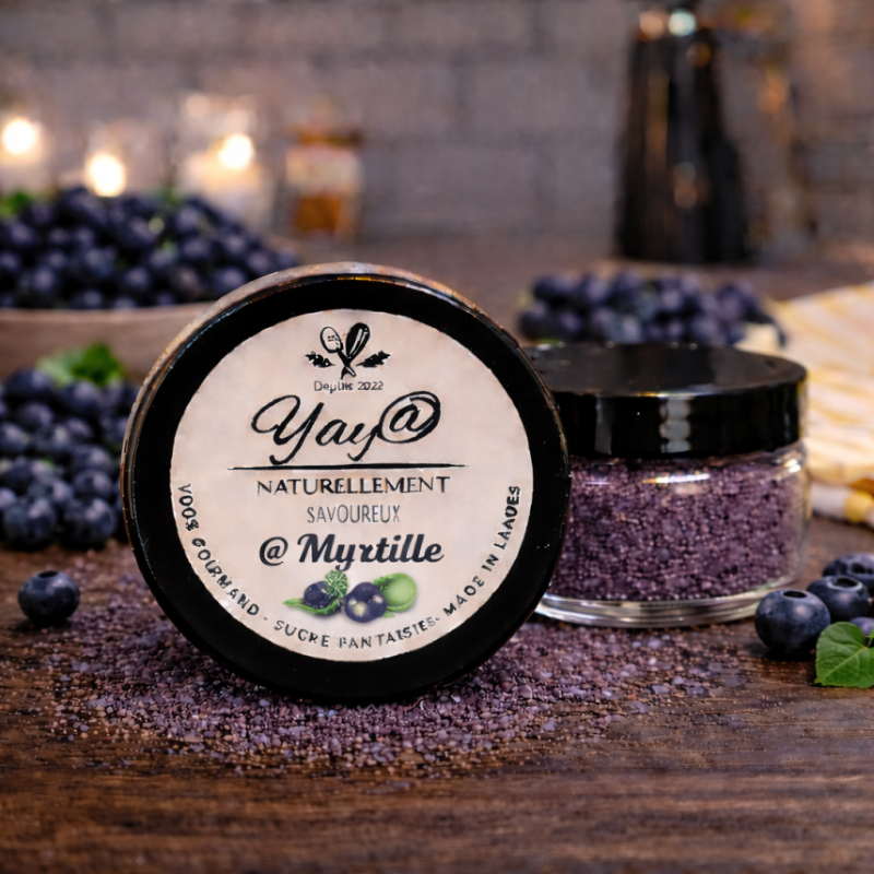 Sucre aromatisé à la myrtille - 100g