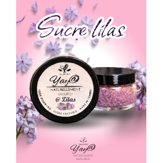 Sucre aromatisé au lilas - 100g