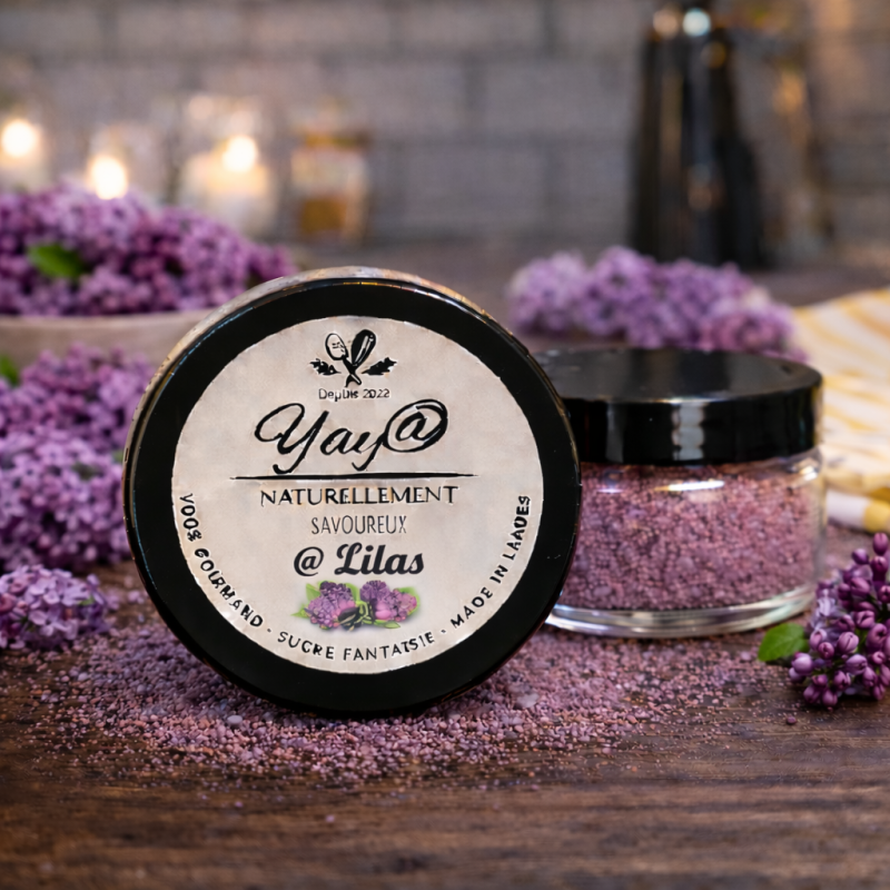 Sucre aromatisé au lilas - 100g